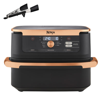 Ninja Foodi FlexDrawer Air Fryer, Dual Zone with Removable Divider, Large 10.4L Drawer, 7-in-1