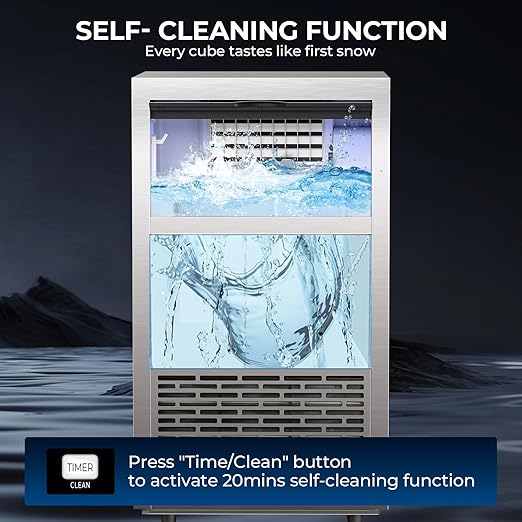 100Lbs/24H Commercial Ice Maker 58045RCI0 - STEEL