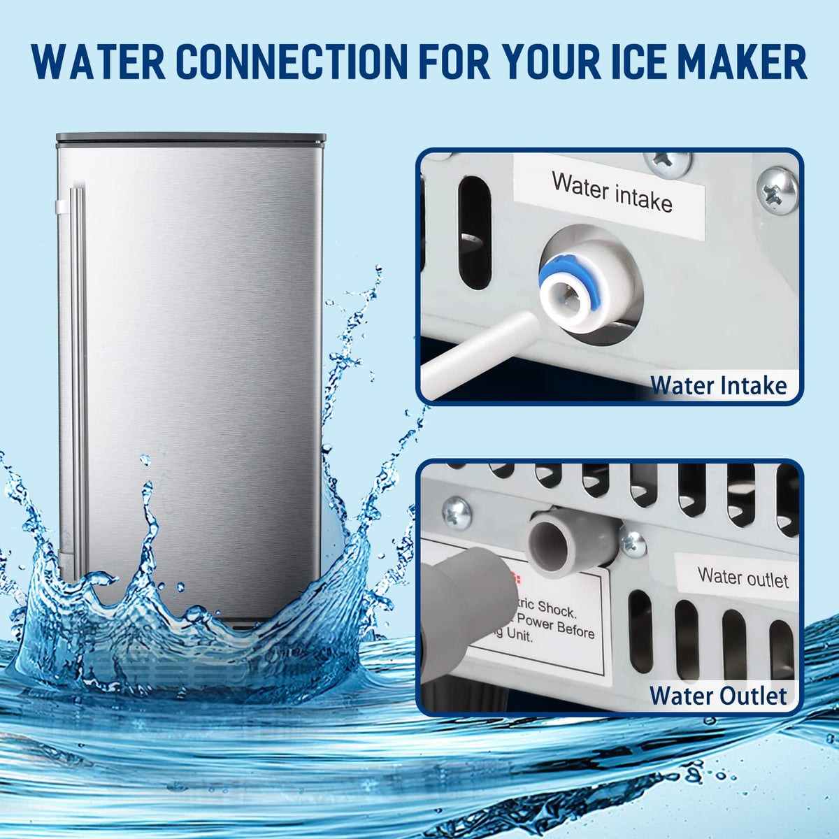 Commercial Ice Maker, Free Standing and Built In Ice Maker