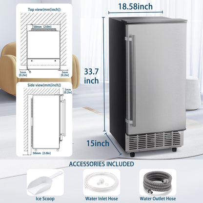 Commercial Ice Maker, Free Standing and Built In Ice Maker