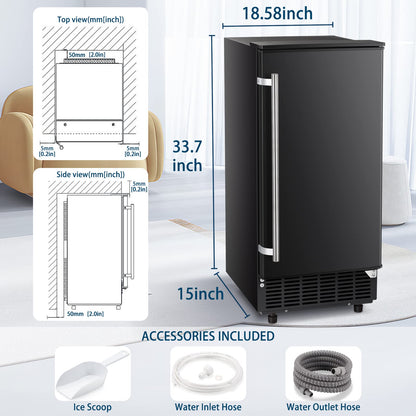 Commercial Ice Maker, Free Standing and Built In Ice Maker