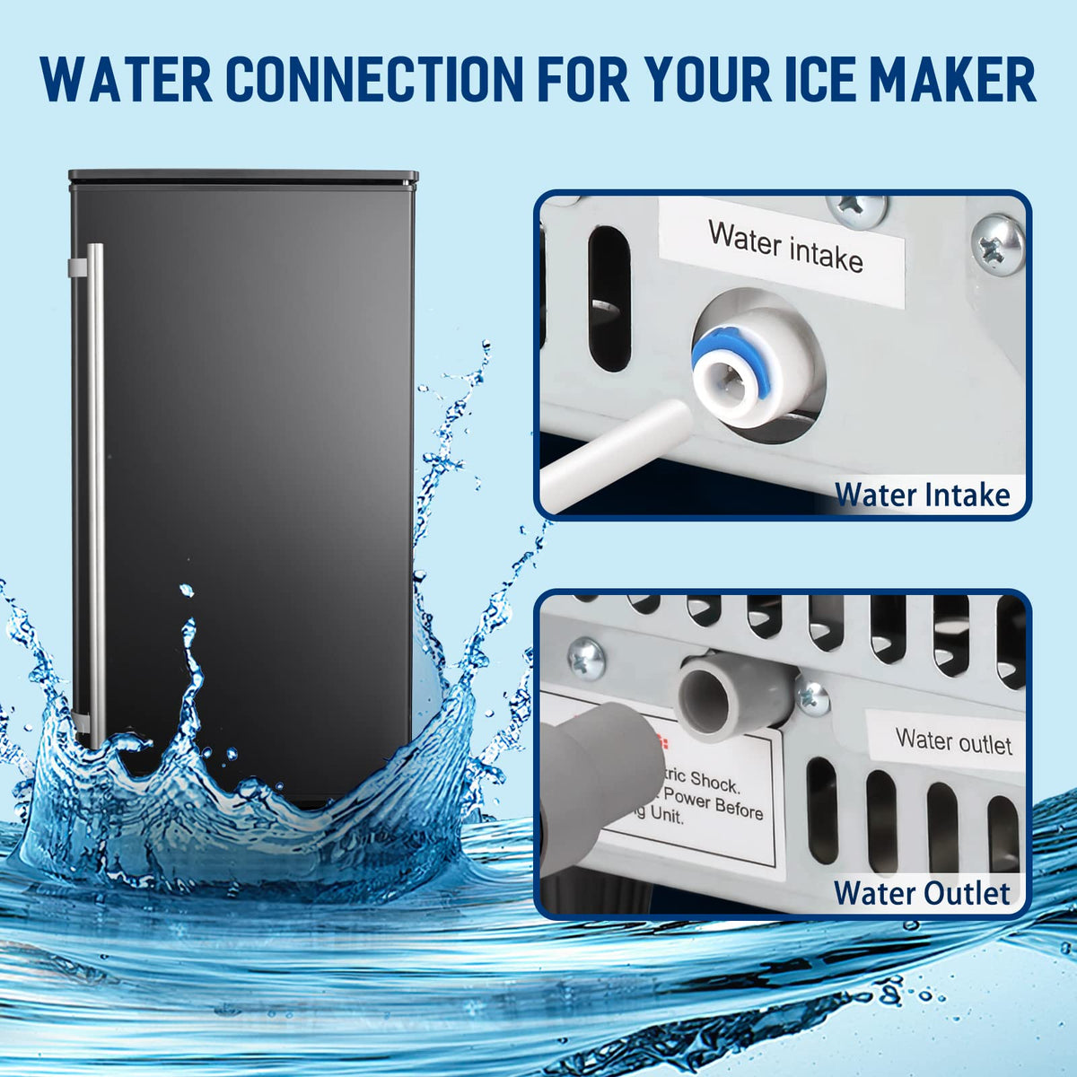 Commercial Ice Maker, Free Standing and Built In Ice Maker