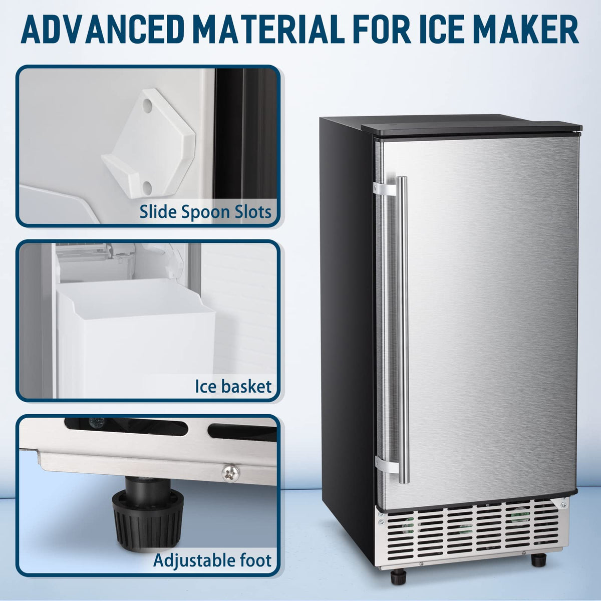 Commercial Ice Maker, Free Standing and Built In Ice Maker