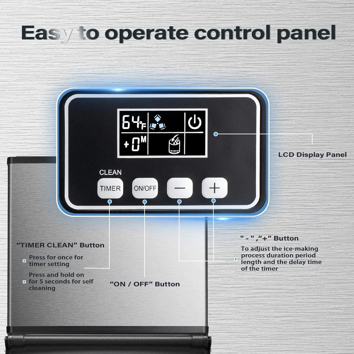 Commercial Ice Maker Machine Freezer Large Storage