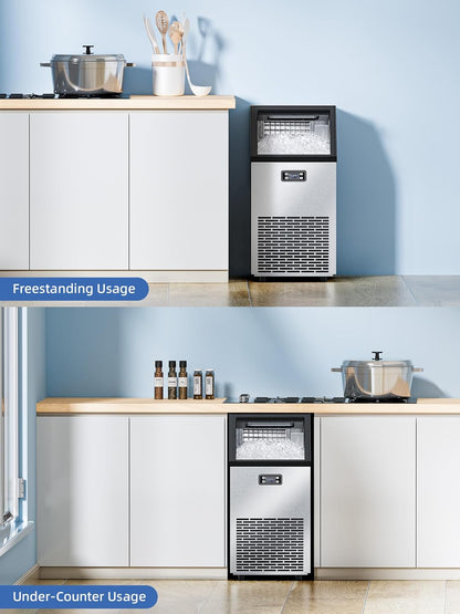Commercial Ice Makers Machine Stainless Steel Makers Freestanding