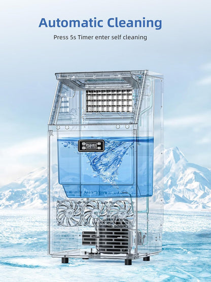 Commercial Ice Makers Machine Stainless Steel Makers Freestanding