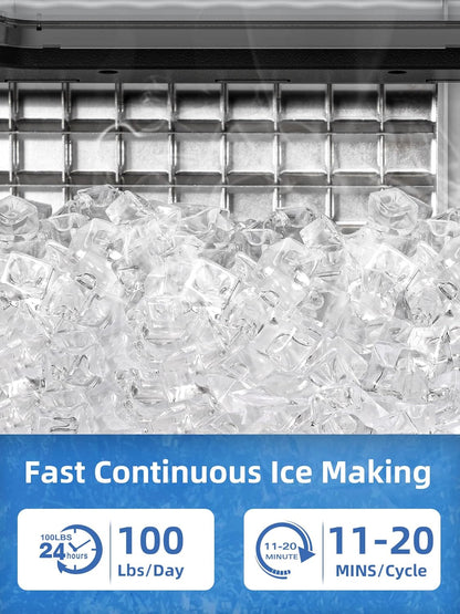 Commercial Ice Makers Machine Stainless Steel Makers Freestanding