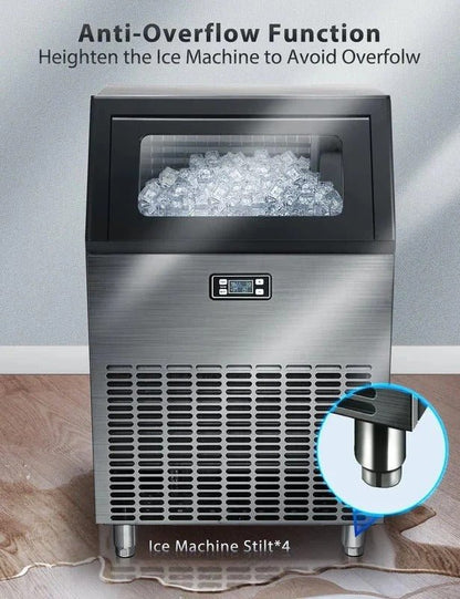 Commercial Ice Makers Machine Stainless Steel Makers Freestanding