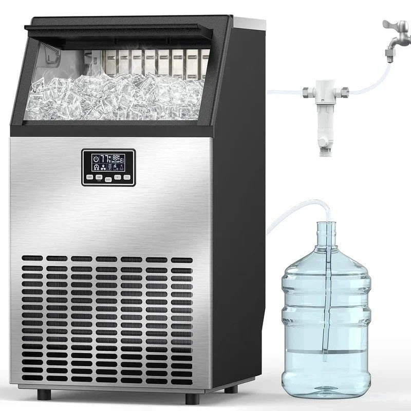 Commercial Ice Makers Machine Stainless Steel Makers Freestanding